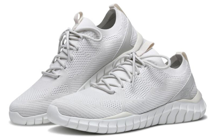 Skechers Overhaul Sneakers White/Grey 52820-NAT