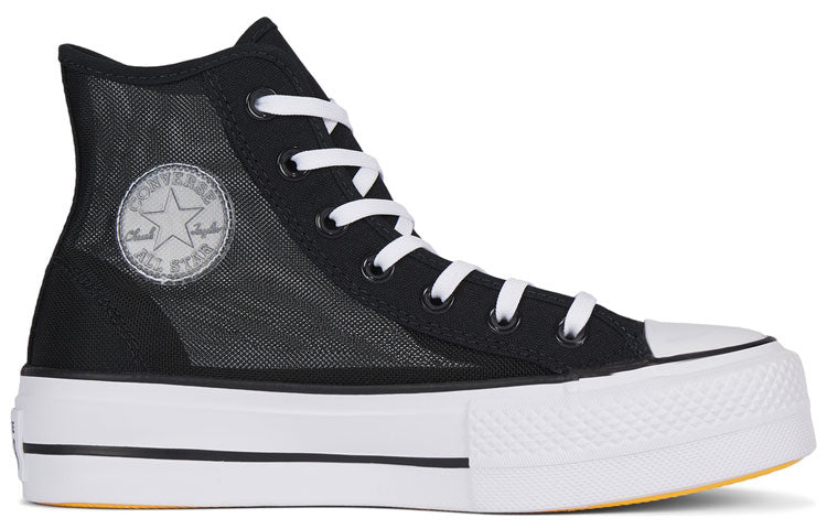 (WMNS) Converse Summer Mesh Platform Chuck Taylor All Star High Top 'Black' 568935C