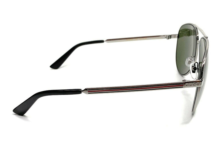 Gucci Metallic Sunglasses Glasses Green Circular GG0137S-003