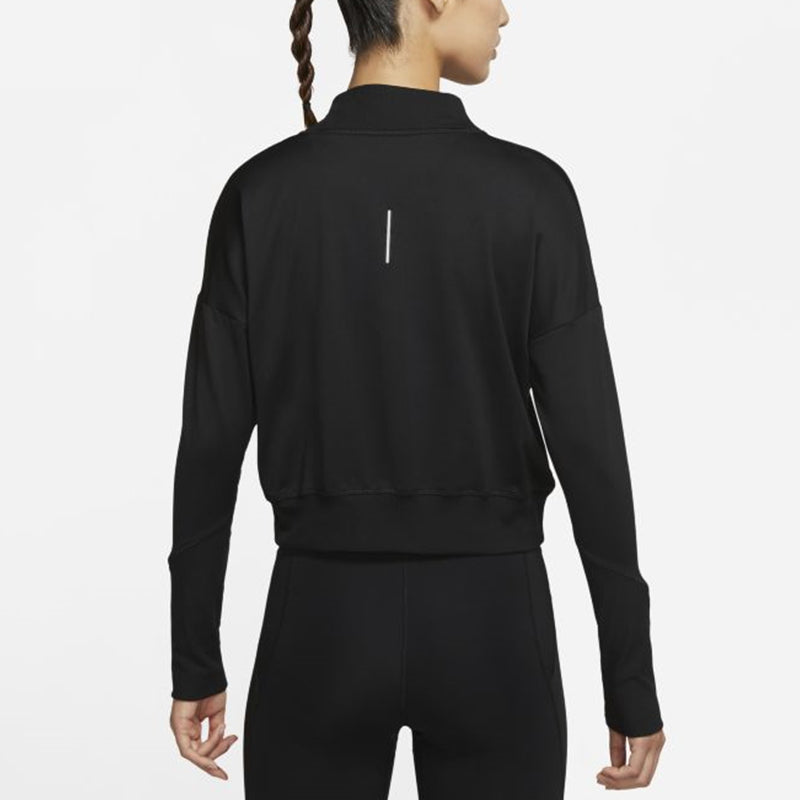 (WMNS) Nike Running Training Pullover Sports Long Sleeves Black T-Shirt DA1057-010