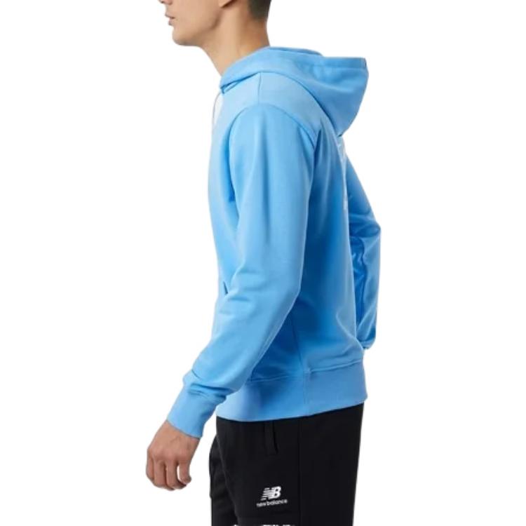 New Balance Essentials Magnify Sweat Pullover Hoodie Asia Sizing 'Sky Blue' MT23511-SK