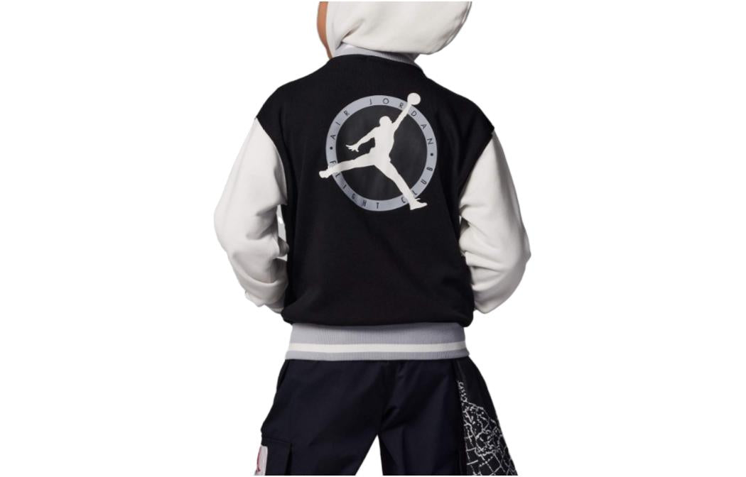 (GS) Air Jordan Logo Jacket 'Black' FJ6402-010