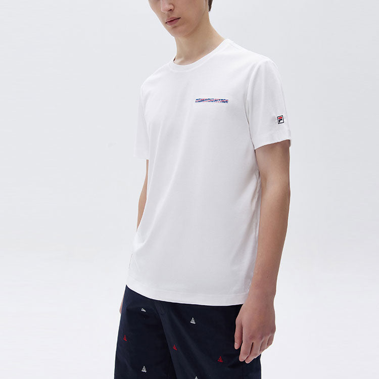 FILA Letter Printing Causual Ventilate Male White F11M121110F-WT