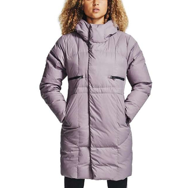 (WMNS) Under Armour Down Fleece Jacket 'Mauve' 1342791-585