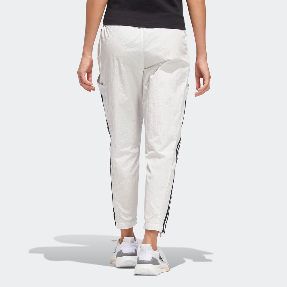 (WMNS) adidas Ust  Woven Pants Asia Sizing 'White Black' HE9991