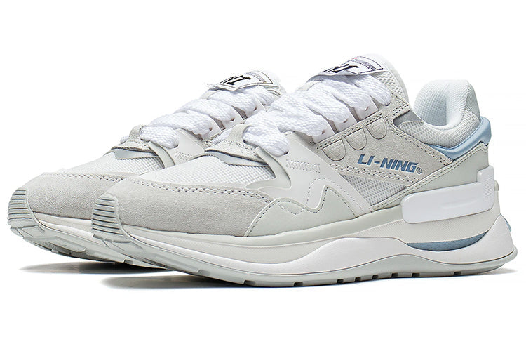 (WMNS) Li-Ning 001 Moment 3M 'Grey White Blue' AGCS110-1