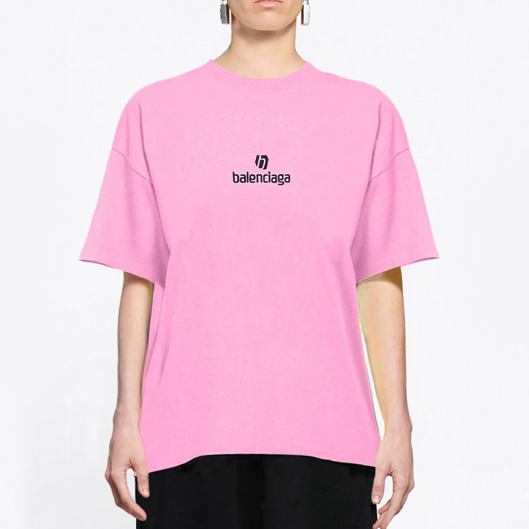 Balenciaga Sponsor Round-neck Tee Pink/Red 612965TJVD95764