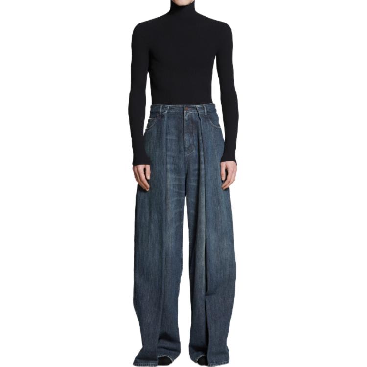 Balenciaga Double Side Pants 'Dark Blue' 767983TNW654445