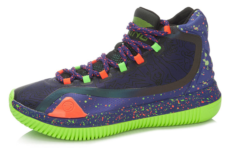 Li-Ning Bow Bite 'Purple Green Galaxy' ABAL021-6