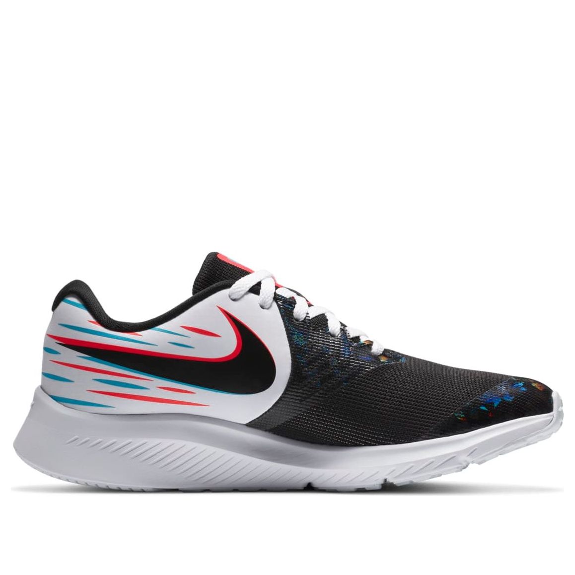 (GS) Nike Star Runner 2 Light 'Black White Red' CN7830-100
