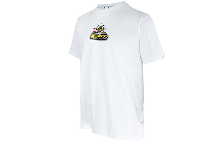 Off-White Logo Alphabet Printing Arrow Short Sleeve White OMAA027S22JER0130132