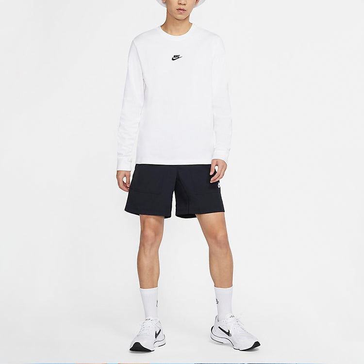 Nike Sportswear logo Casual Long Sleeves White DD5884-100