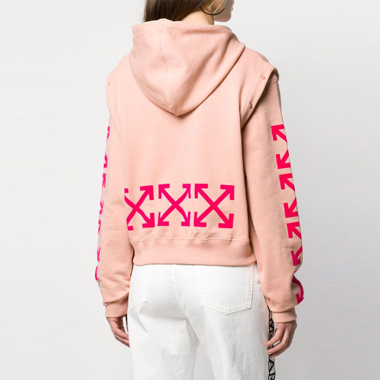 (WMNS) Off-White Detachable Sleeve Casual Loose Fit Pink OWBB028R190030670328