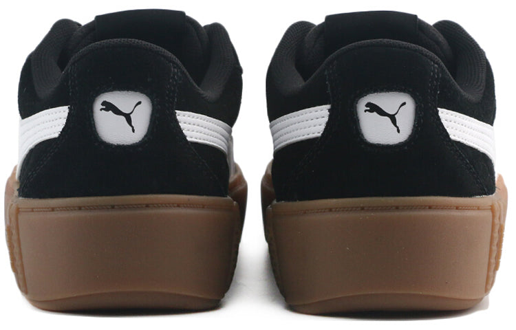 (WMNS) PUMA Smash Platform v2 Suede 'Black Gum' 373037-01