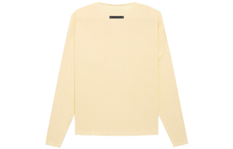 Fear of God Essentials FW21 Thermal Henley L/S Buttercream FOG-FW21-038