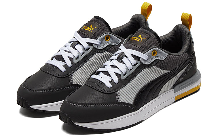 PUMA Unisex R22 Casual Shoes Black/Gray 383834-02