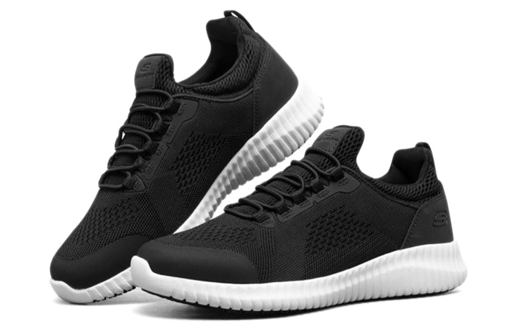(WMNS) Skechers Cessnock Running Shoes Black/White 77260-BKW