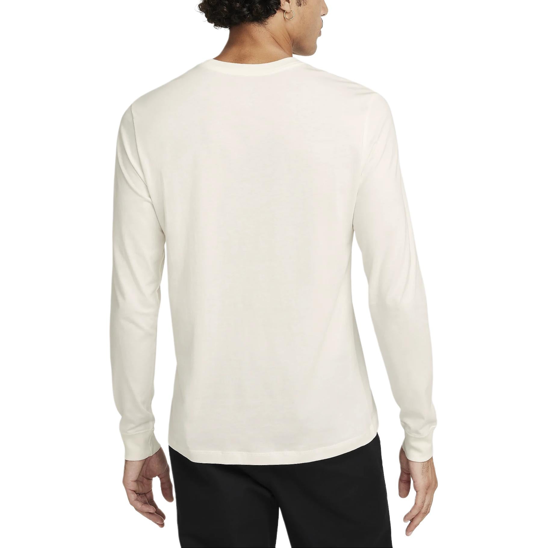 Nike Sportswear Club Long Sleeves T-Shirt 'White Blue' HJ3299-133