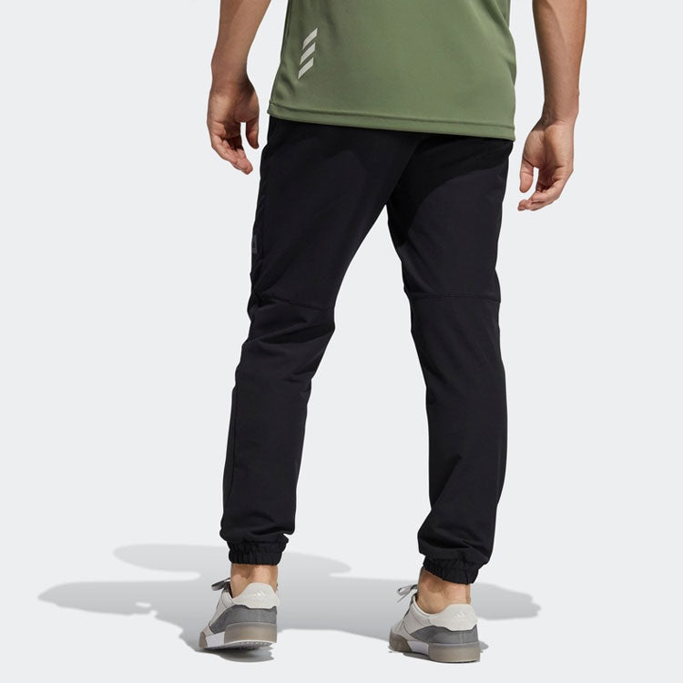 adidas Golf Sports Solid Color Loose Bundle Feet Long Pants Black GM1203