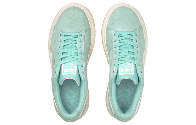 (WMNS) PUMA Suede Mayu Sneakers 'Green White' 380686-04