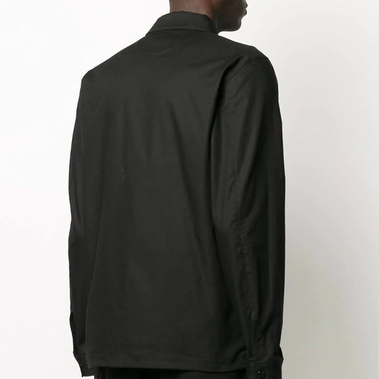 Men's STONE ISLAND Logo Shirt Jacket Black 721511814-V0029