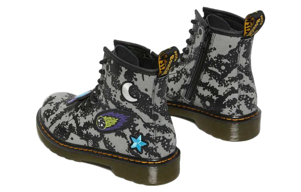 (PS) Dr.Martens 1460 Space Hydro Leather Lace Up Boots 'Black Grey  Hydro Leather' 27889057