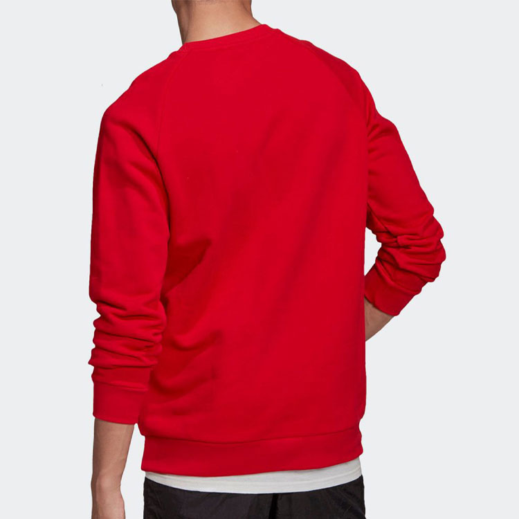 adidas Trefoil Crew Hoodie 'Red' GN3412