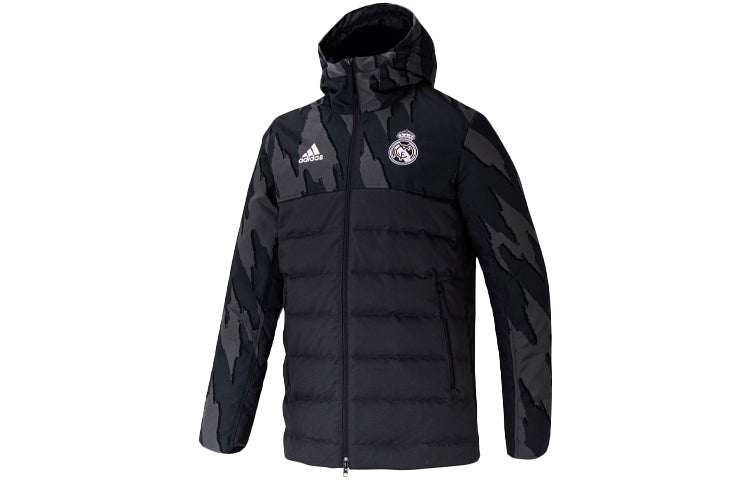 adidas Real Ssp Dw Jkt Real Madrid Stay Warm hooded down Jacket Black GD4258