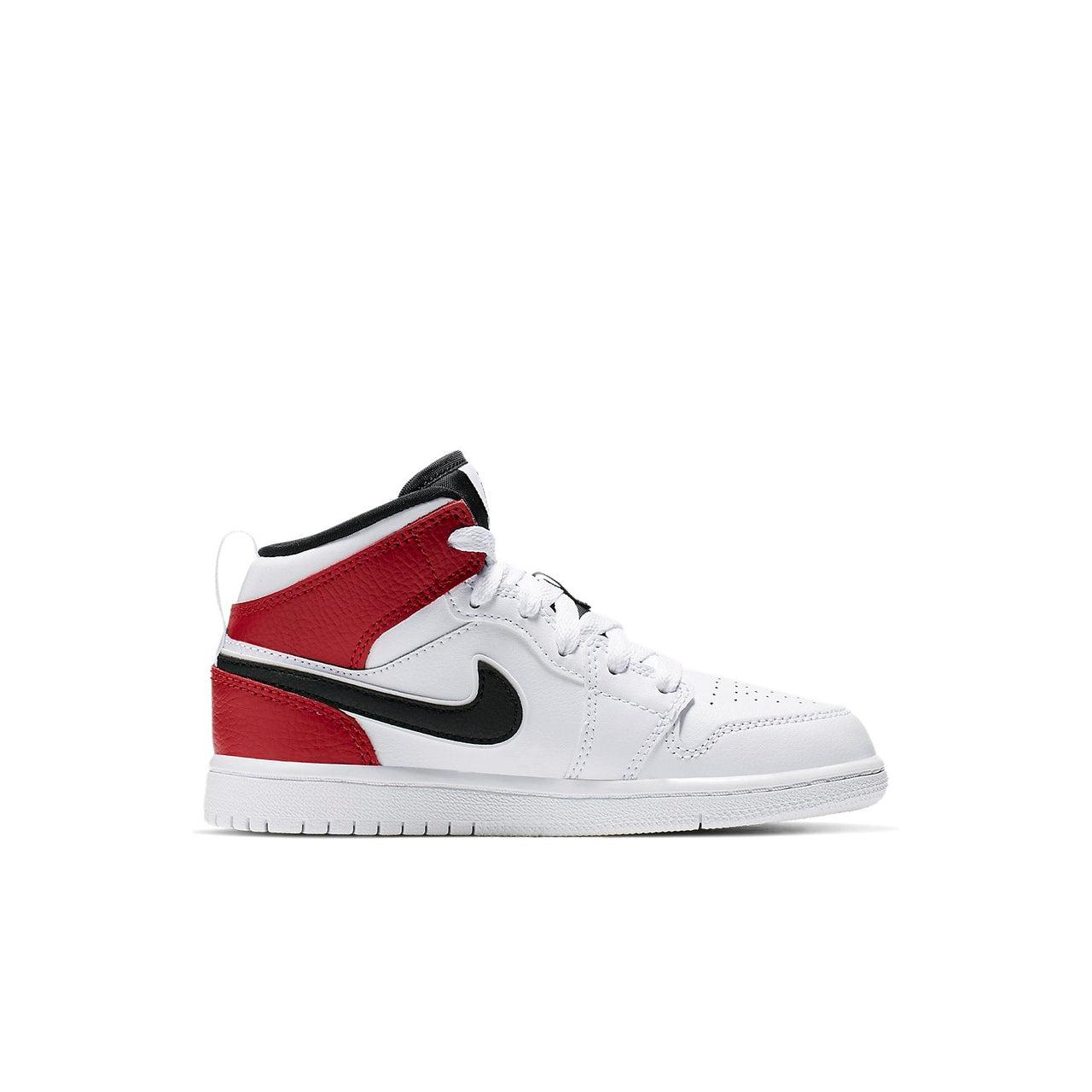 (PS) Air Jordan 1 Mid 'White Black Gym Red' 640734-116