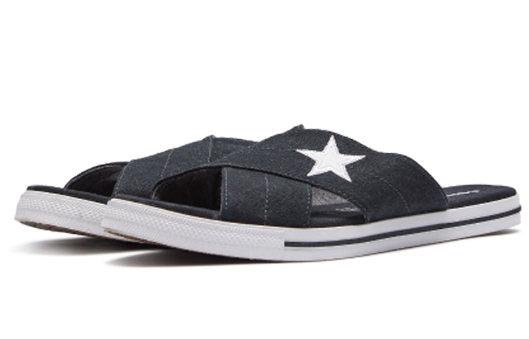 (WMNS) Converse One Star Slide 'Black' 565527C