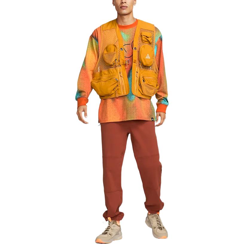 Nike ACG Allover Print Long-Sleeve Tee 'Tour Yellow' DV9663-719