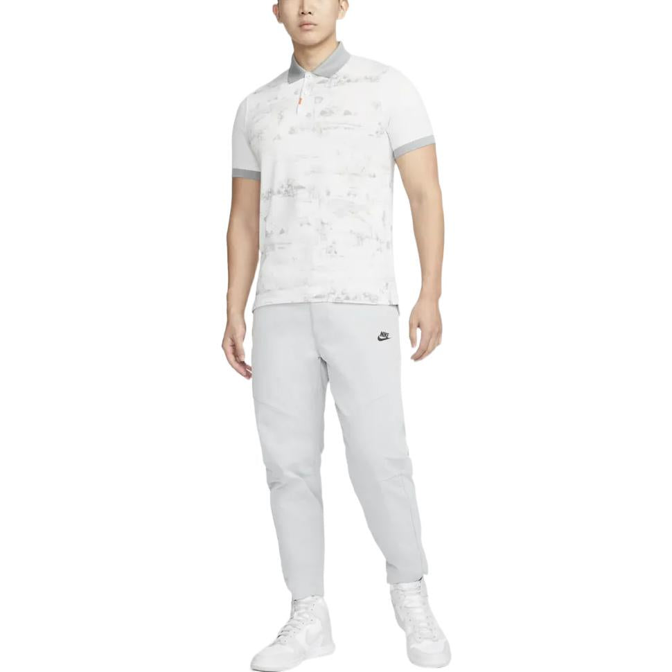 Nike Slim Fit Golf Print Polo 'Grey' DN2360-025