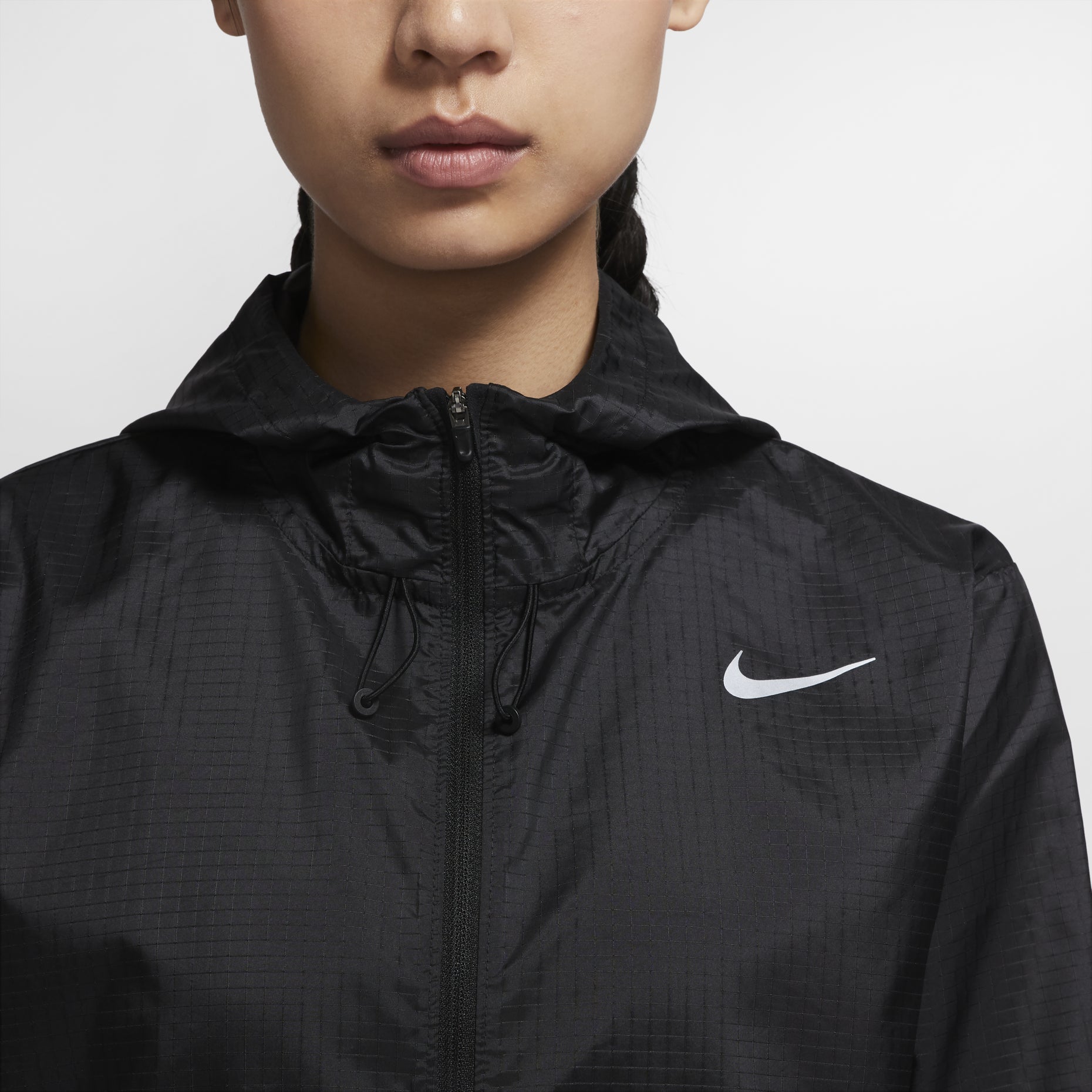 (WMNS) Nike Jacket Running Sports Hooded Jacket Black CU3218-010
