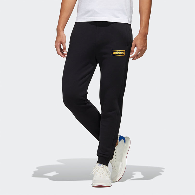 adidas neo M C TP Running Training Casual Sports Long Pants Black FP7483