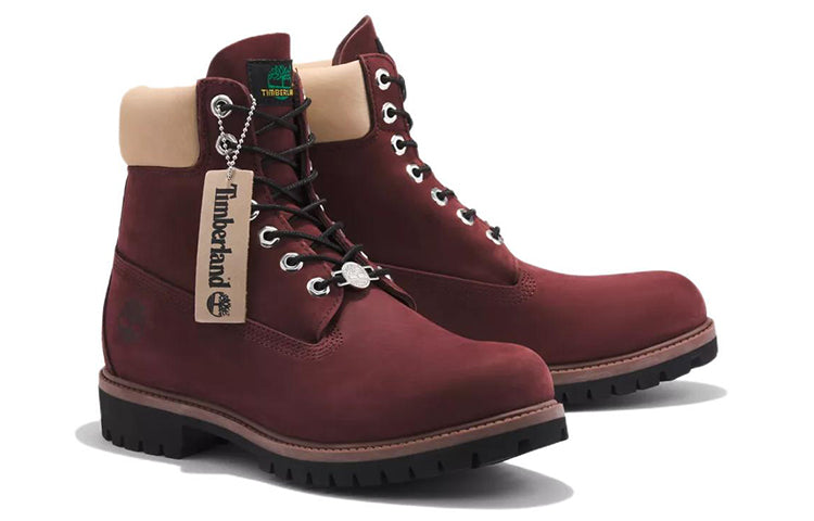 Timberland 6 Inch Premium Waterproof Boots 'Burgundy Nubuck' A2M1KC60