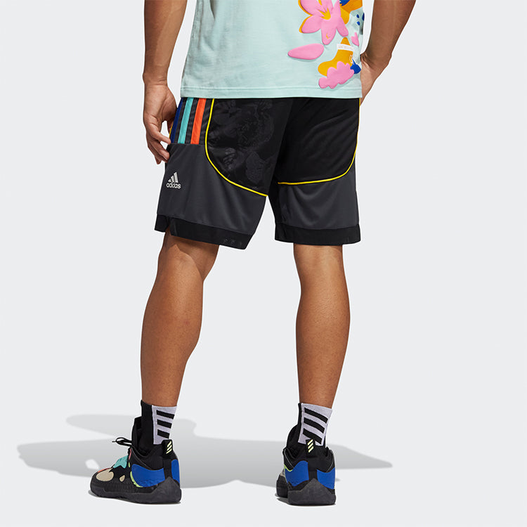 adidas Hrdn Short Printing Gym Training Basketball Sports Shorts Black GP9791