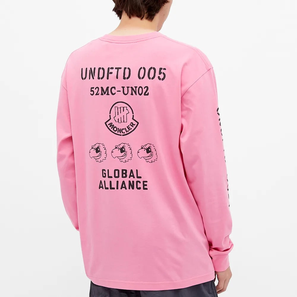 Moncler x Undefeated Combination Printed Cotton Long Sleeve Pink 8D703-10-V8189-528