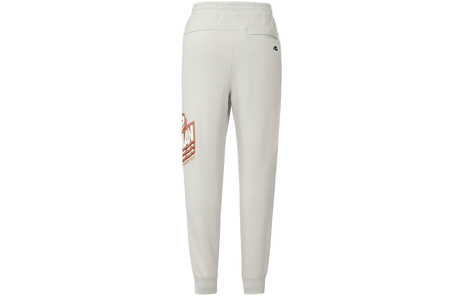 Men's Air Jordan Funny Printing Fleece Lined Sports Pants/Trousers/Joggers Light Grey DC9609-097