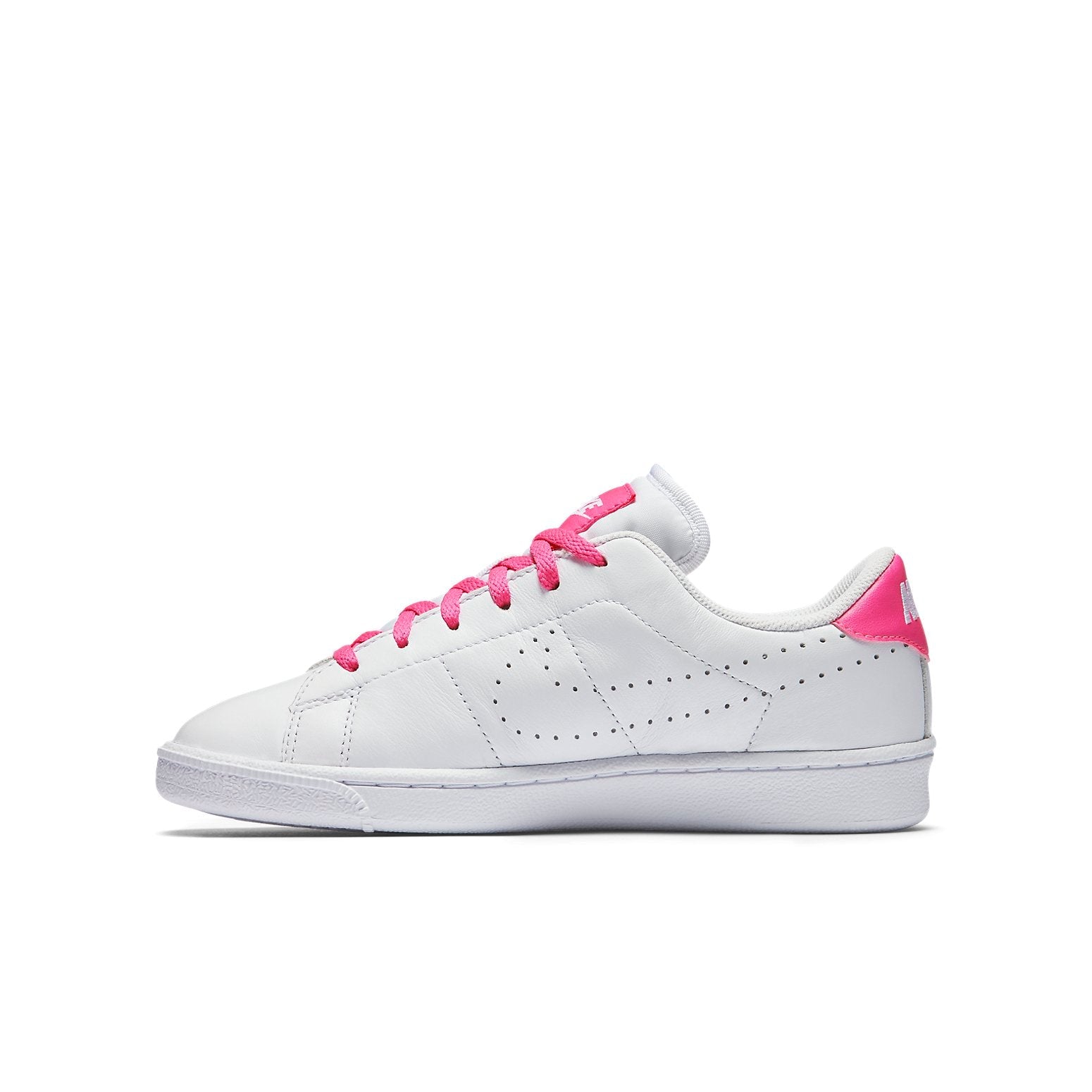 (GS) Nike Tennis Classic Premium 'White Pink Blast' 834151-106