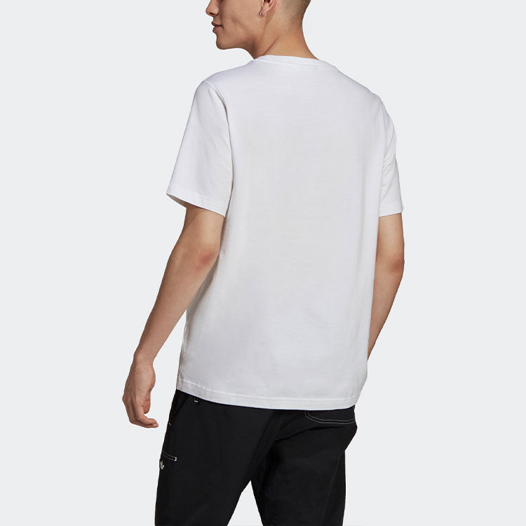 adidas originals Worm Tee Funny Printing Sports Short Sleeve White GN2155