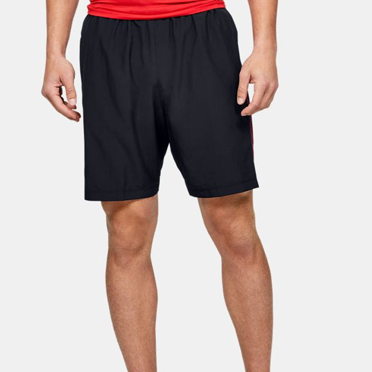 Under Armour Woven Graphic Training Shorts 'Black Red' 1345713-002
