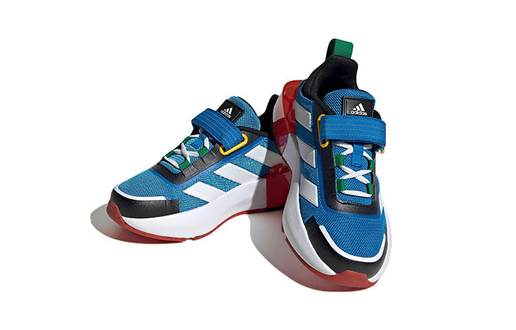 (GS) adidas Tech Runner EL x LEGO 'Shock Blue White' HP5879