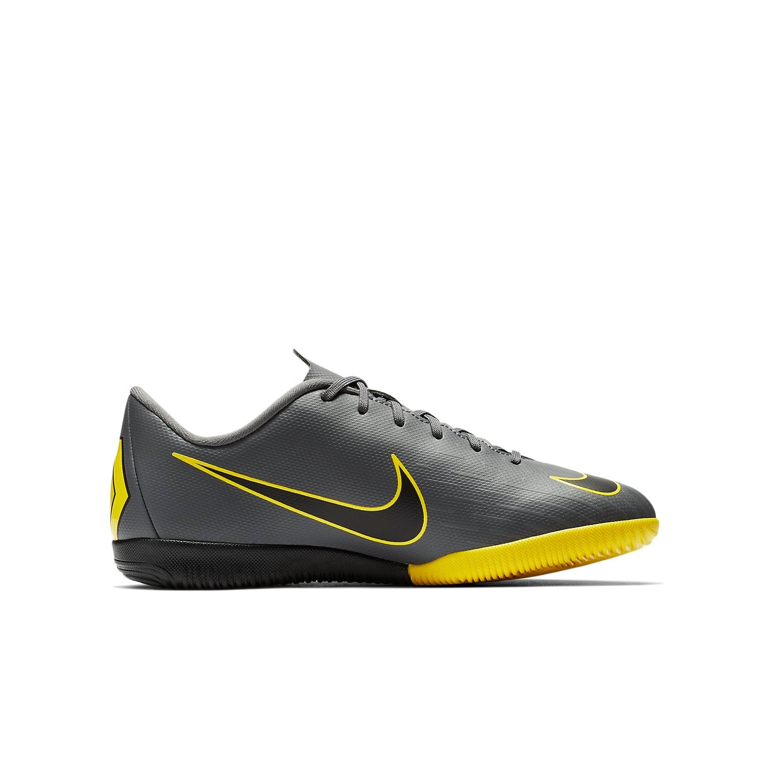 (GS) Nike Mercurial Vapor 12 Academy IC 'Black Yellow' AJ3101-070
