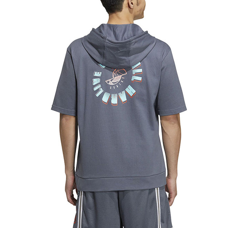 adidas Neo BB SS Hoodie 'Grey' HM2043