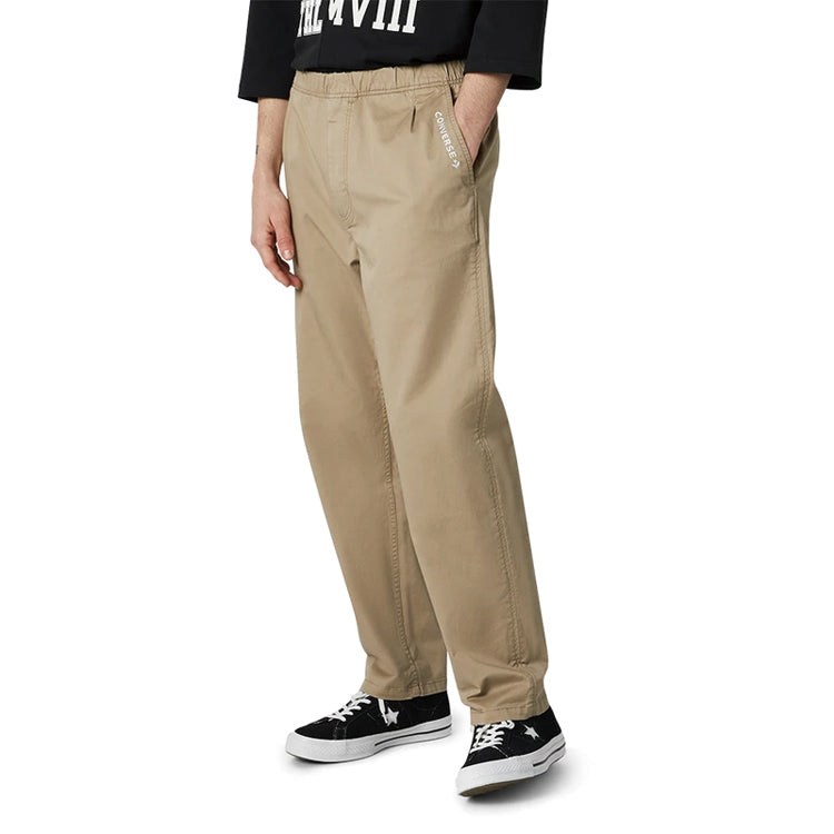 Converse Logo Small Label Straight Woven Casual Pants Khaki 10018387-A01