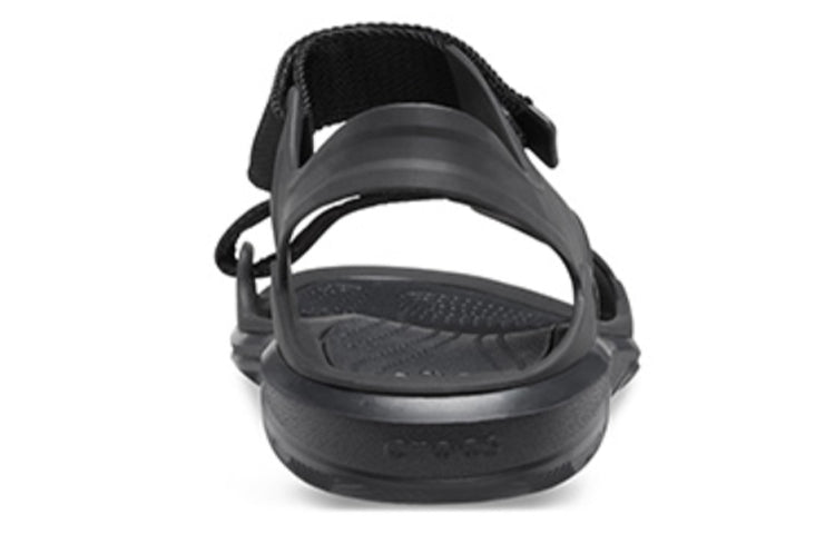 (WMNS) Crocs Swiftwater Sandals 'Black' 206527-060