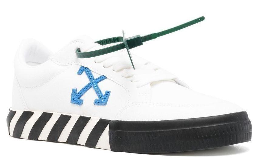 Off-White Low Vulcanized Canvas Sneaker 'White Black Blue Orange' OMIA085F22FAB0010145