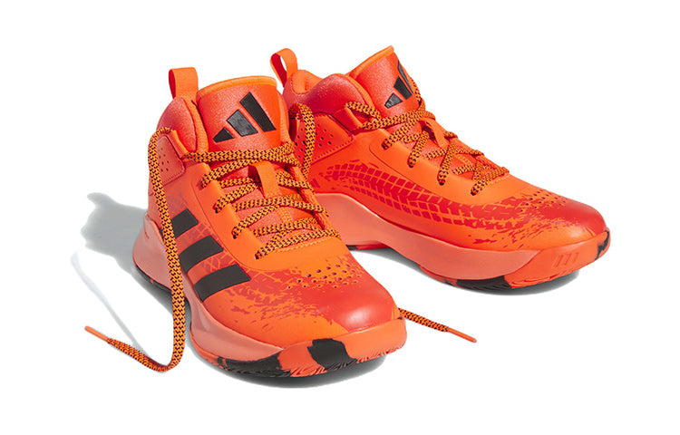 (GS) adidas Cross Em Up 5 Wide J 'Solar Red Black' HQ8494