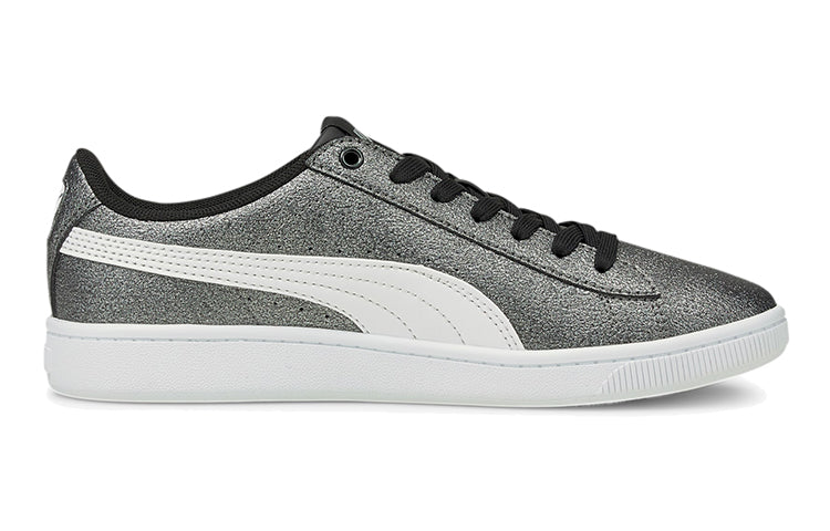 (GS) PUMA Vikky V2 Glitz 2 Casual Board Shoes Grey/White 373168-06