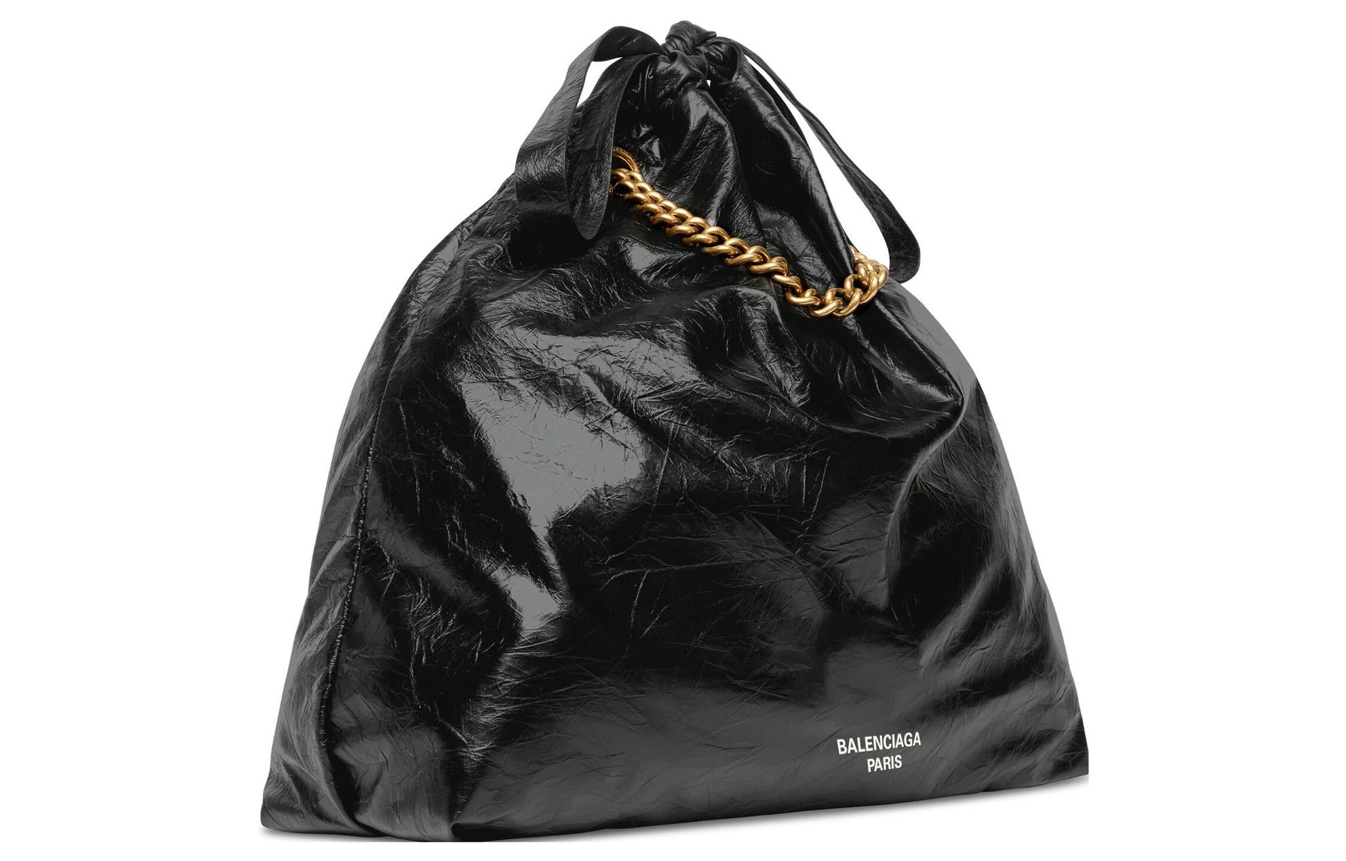 (WMNS) Balenciaga Crush Medium Tote Bag 'Black' 742941210IT1000